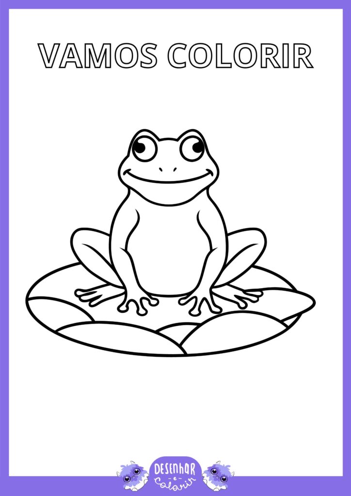 desenho de sapo realista vs desenho de sapo cartoon para colorir