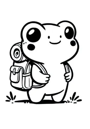 imagem de sapo para colorir