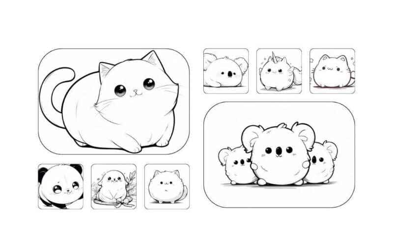 erros comuns ao imprimir desenhos fofos para colorir