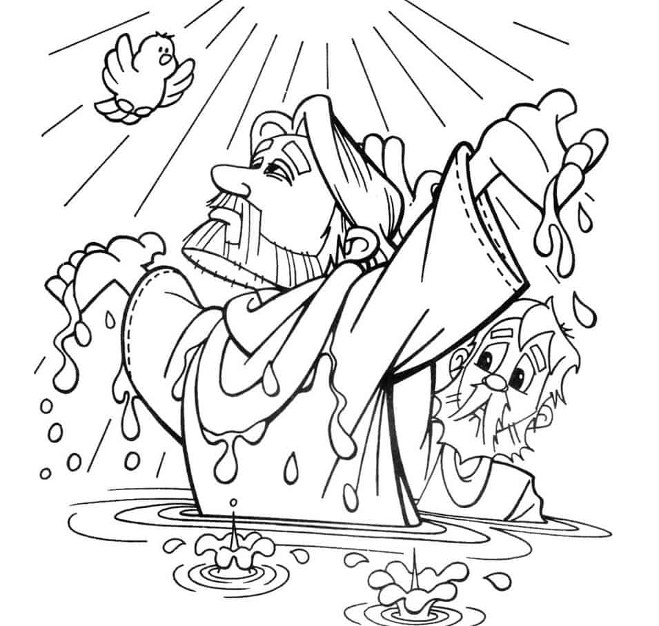 desenho de Jesus para colorir estilo anime