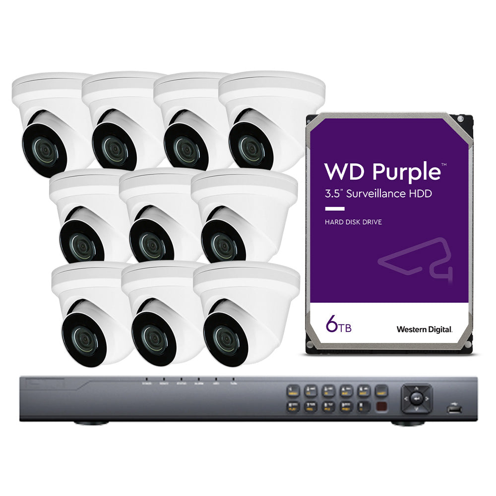 Kit de câmeras de segurança IP com NVR