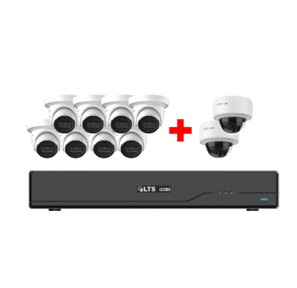 Kit de câmeras de segurança IP com NVR