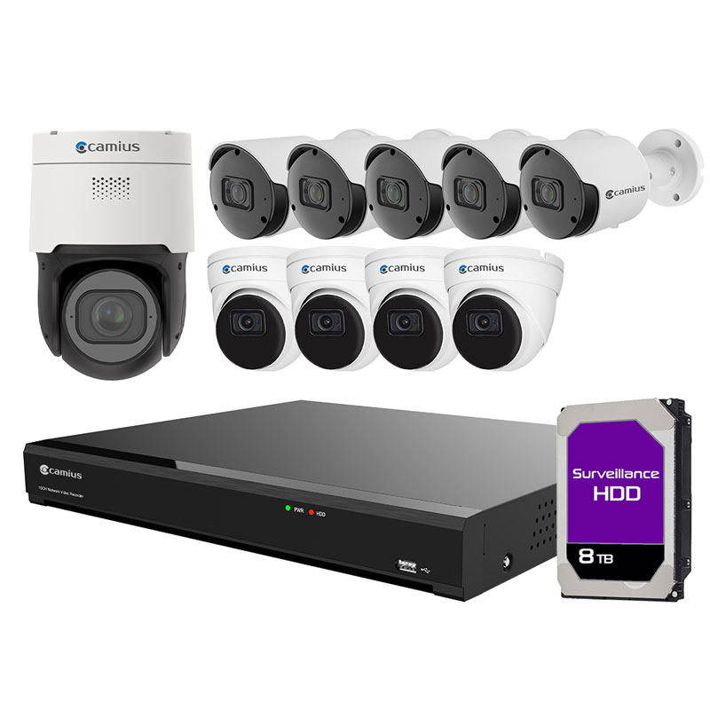 Kit de câmeras de segurança IP com NVR