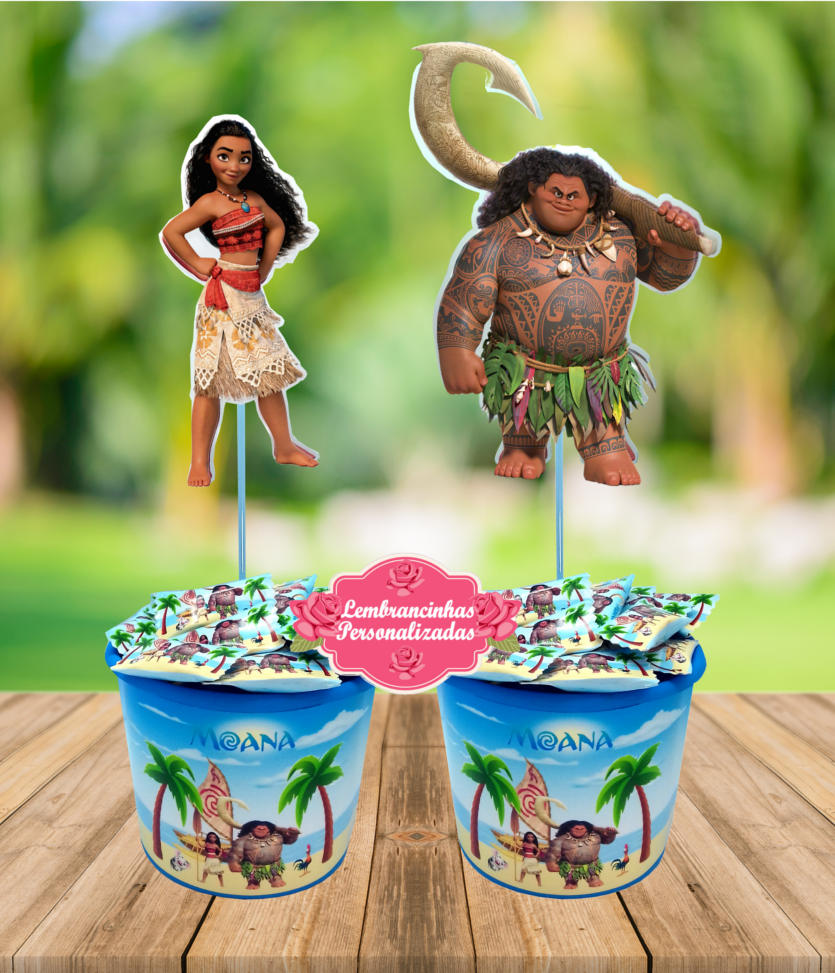 lembrancinha aniversario moana