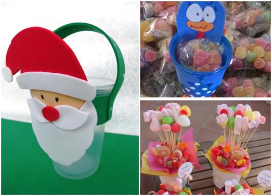 lembrancinha com copo descartável