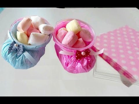 lembrancinha com copo descartável