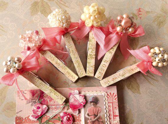 10 Ideias de Lembrancinhas com Mini Pregadores para Chá de Revelação