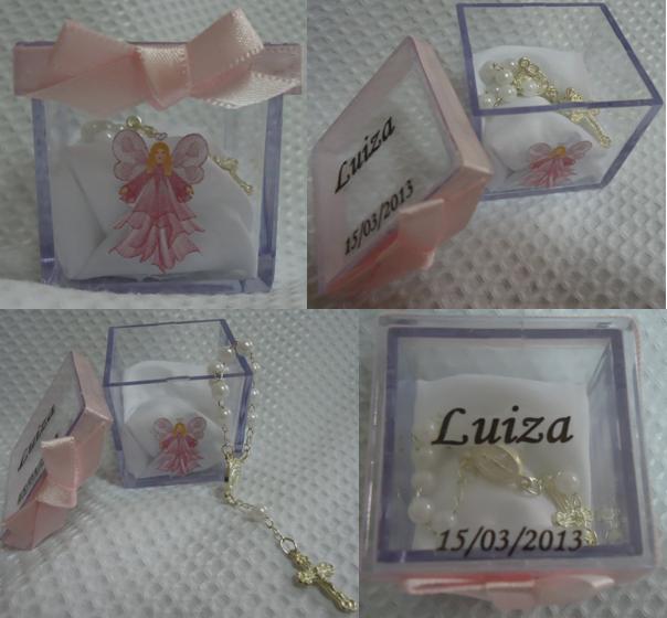 lembrancinha de batizado caixinha de acrilico