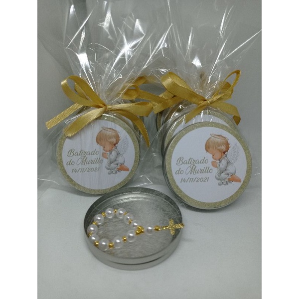 lembrancinha de batizado caixinha de acrilico