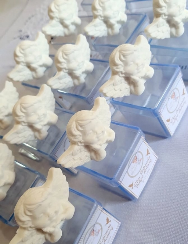 lembrancinha de batizado caixinha de acrilico