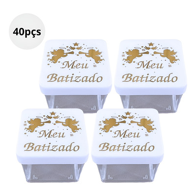 lembrancinha de batizado caixinha de acrilico