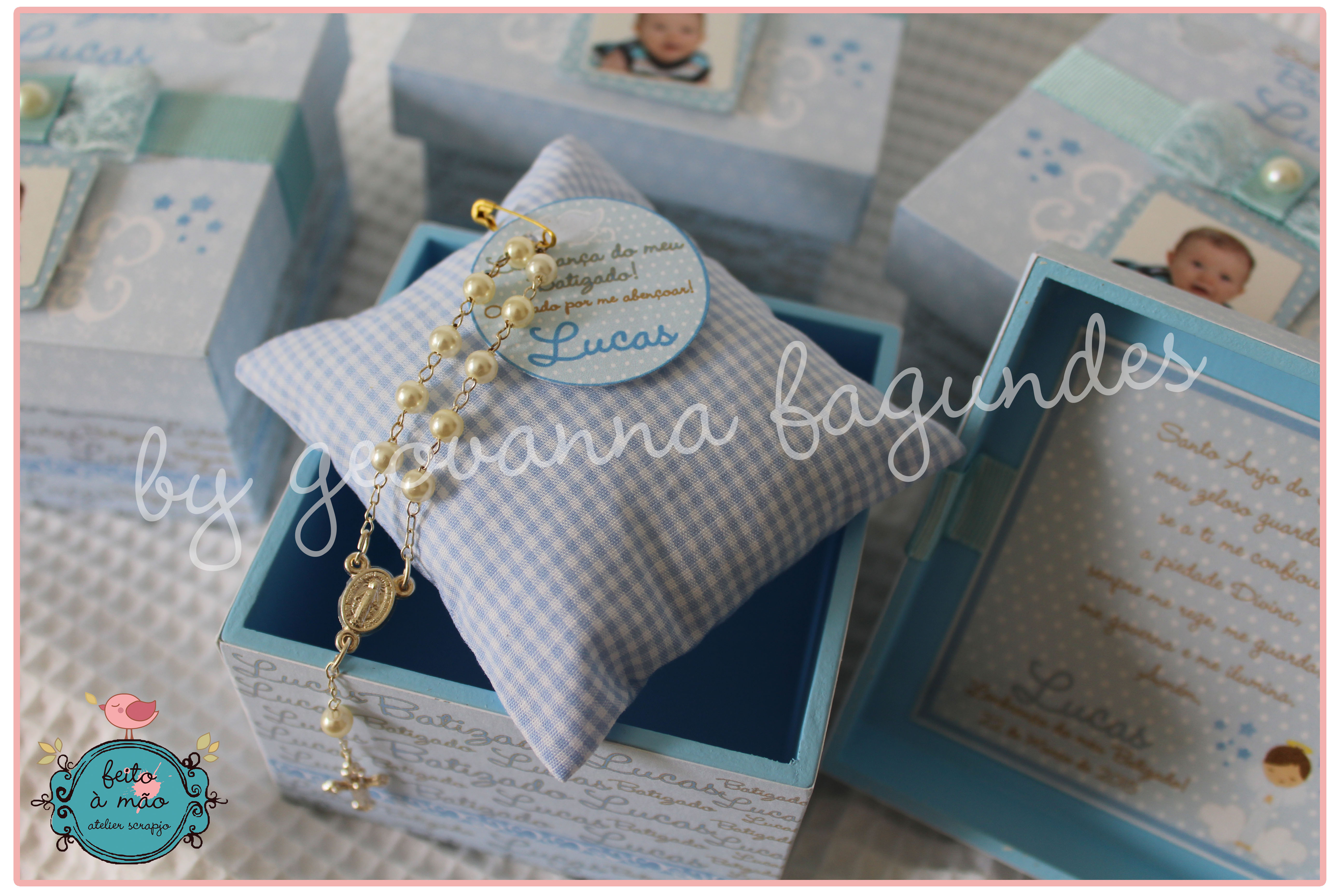 lembrancinha de batizado caixinha de acrilico