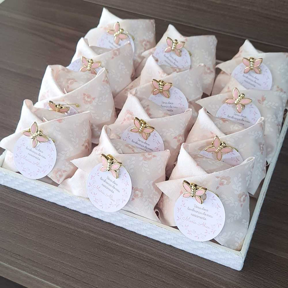 lembrancinha de chá revelação