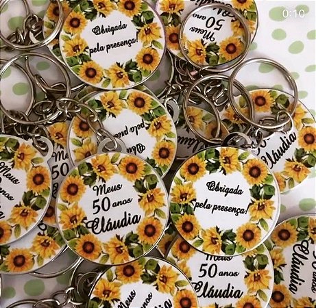 lembrancinha de girassol