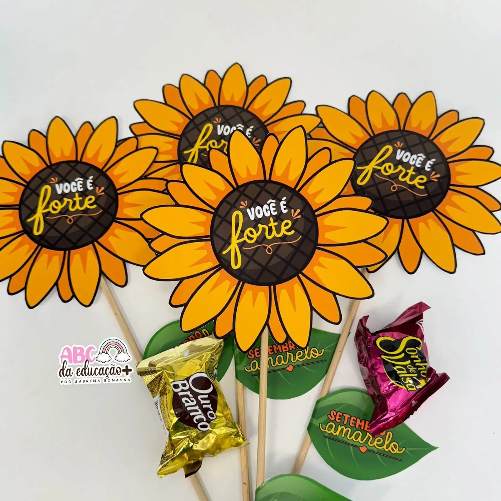 lembrancinha de girassol
