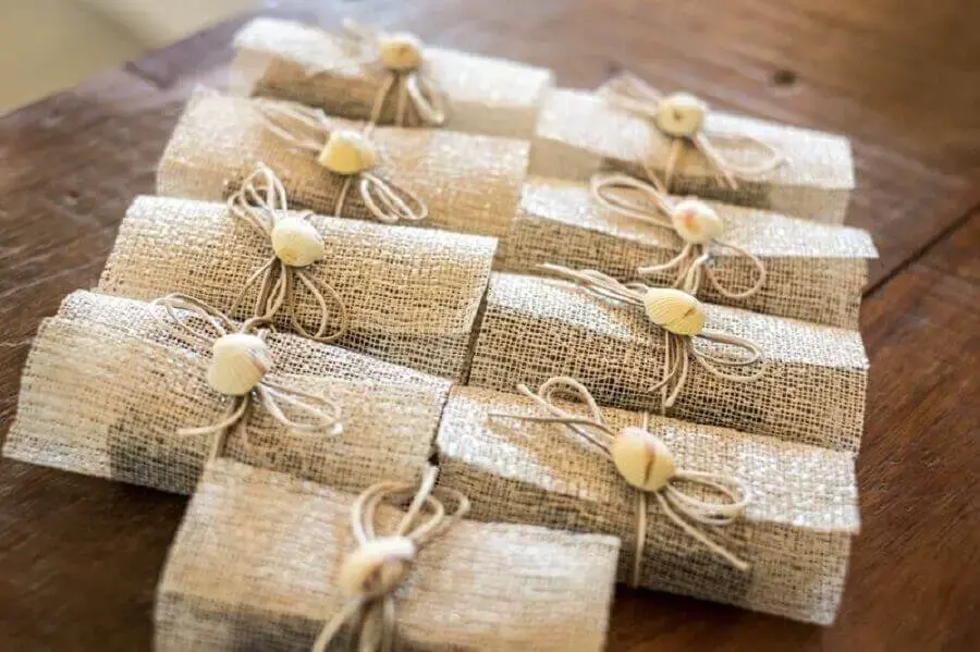 lembrancinha rustica de casamento