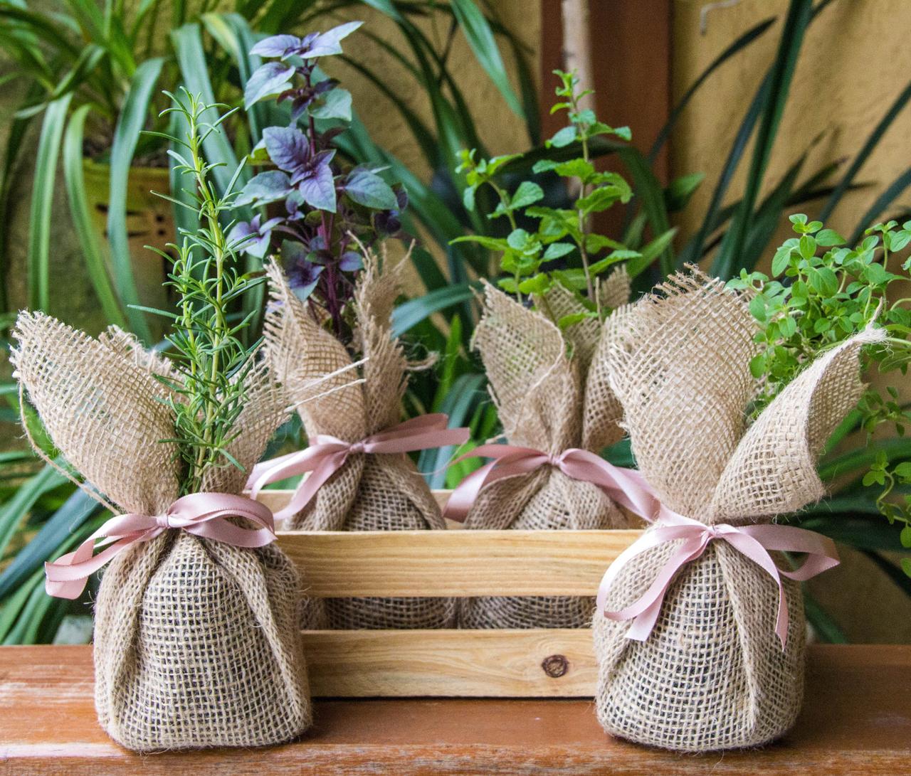 DIY: Crie Suas Próprias Lembrancinhas de Casamento com Juta e Suculentas