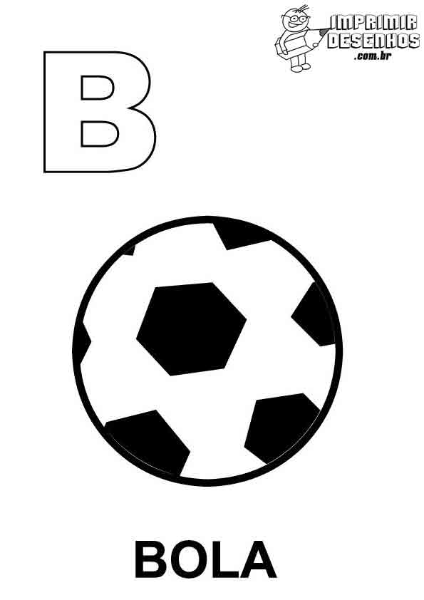 letra b para colorir vs letra b em relevo