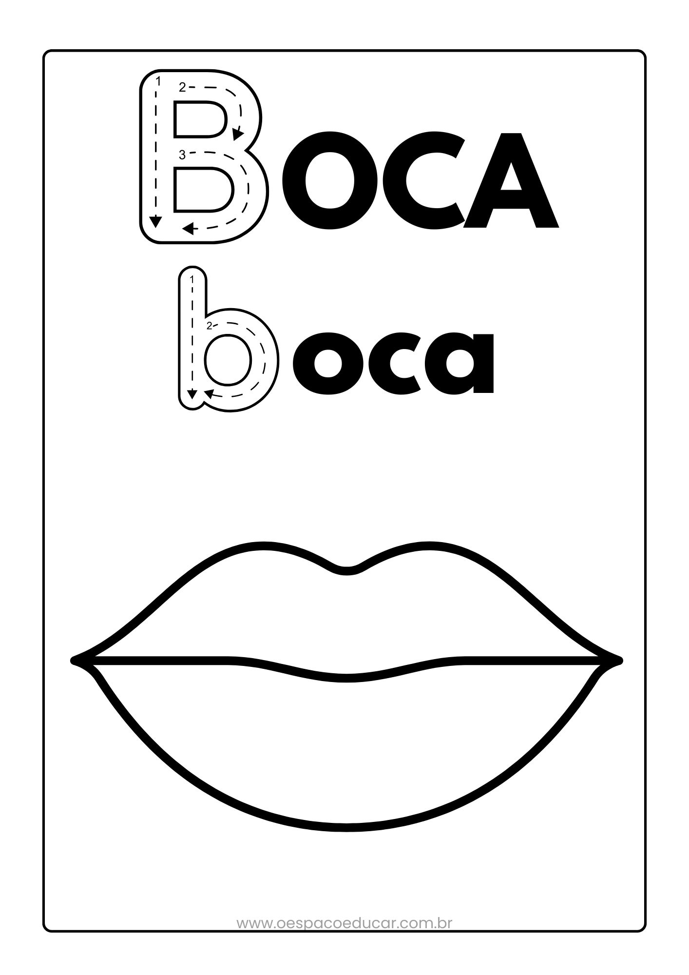 desenho letra b de borboleta para colorir