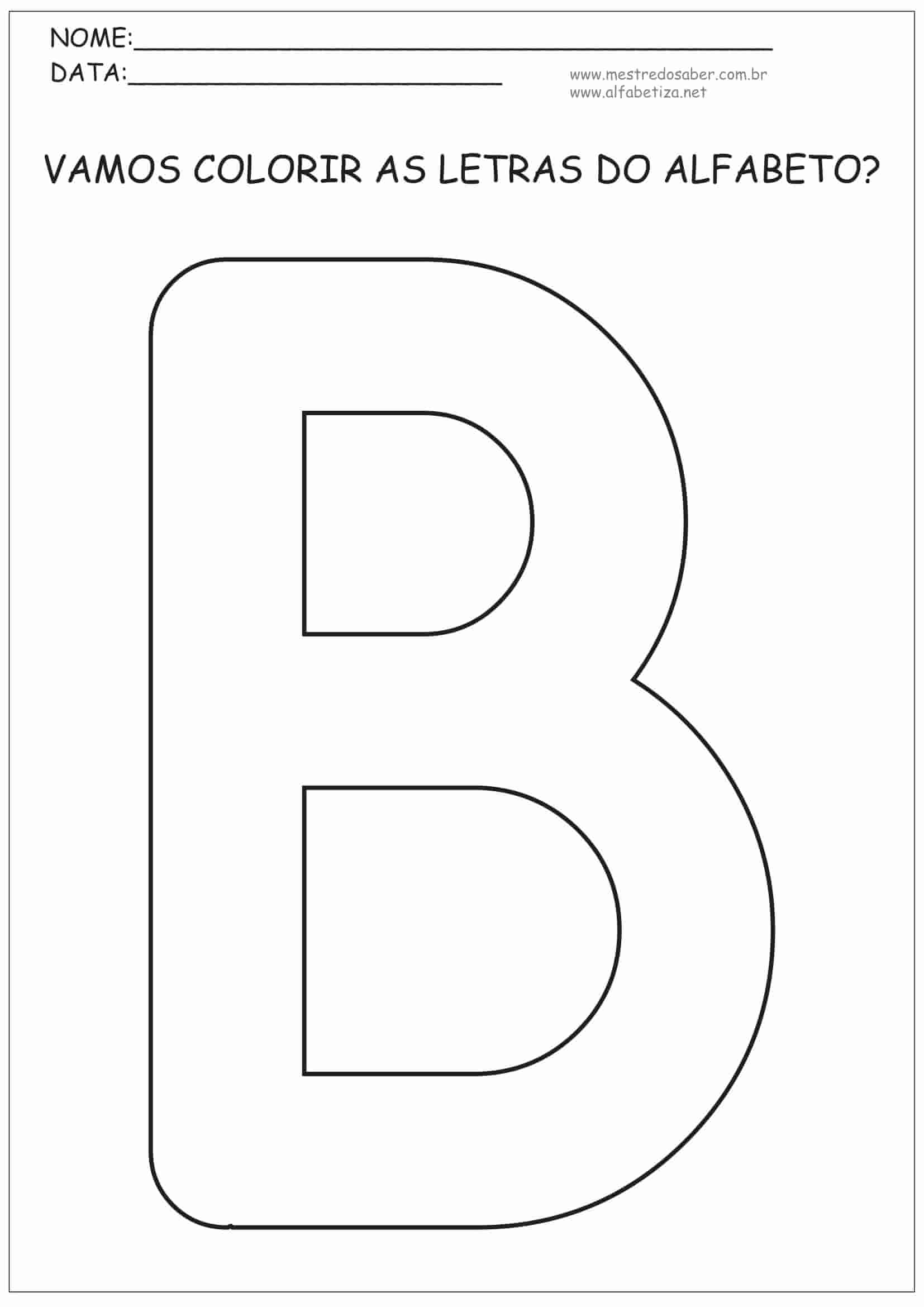 letras do alfabeto para colorir