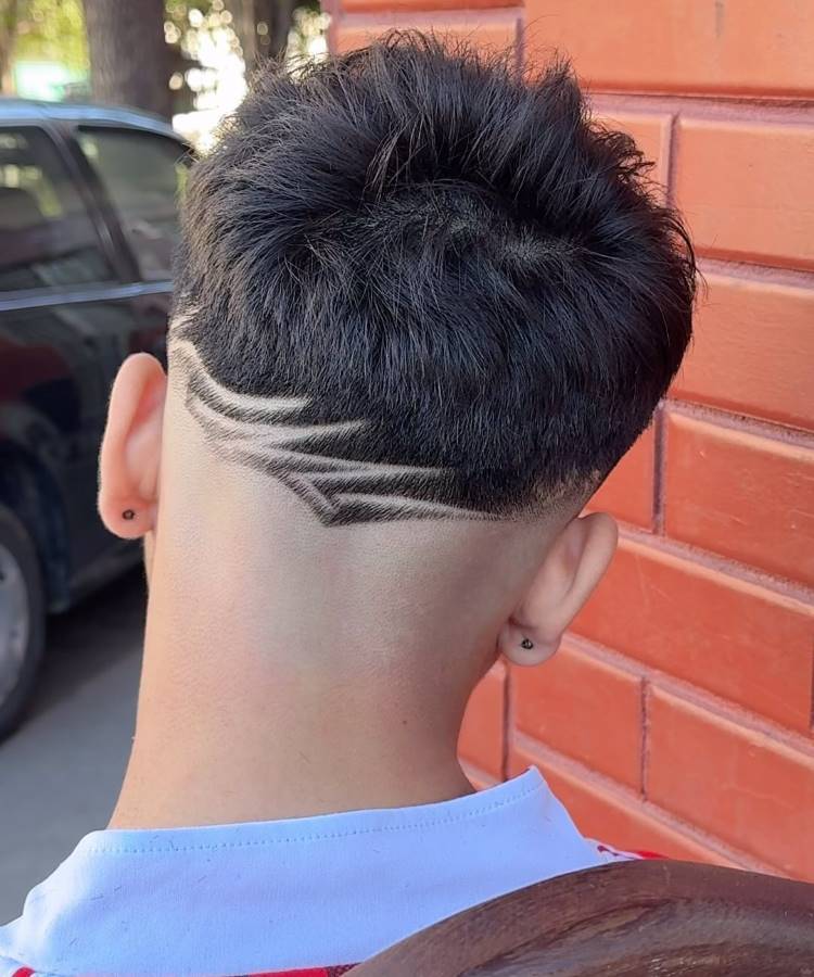risquinho no cabelo