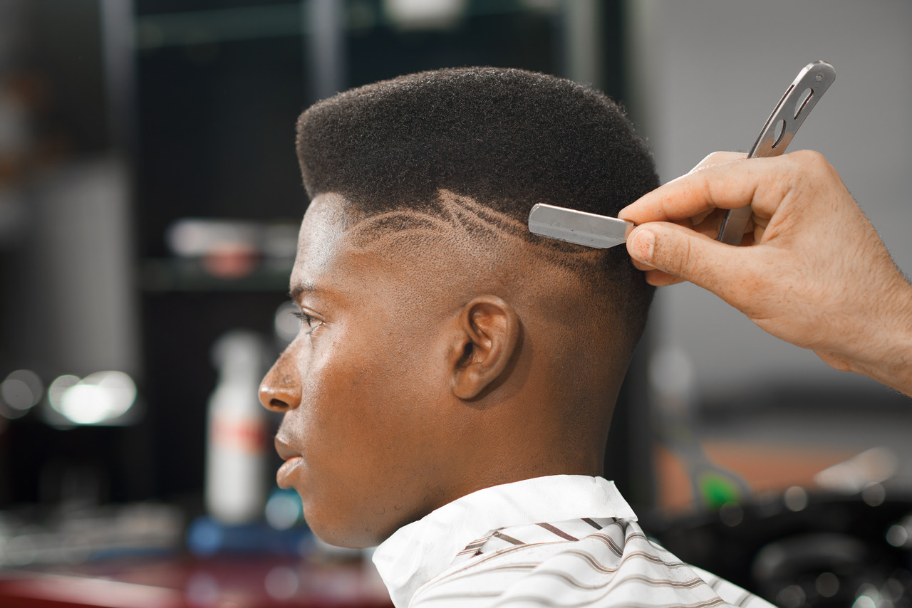 risquinho no cabelo
