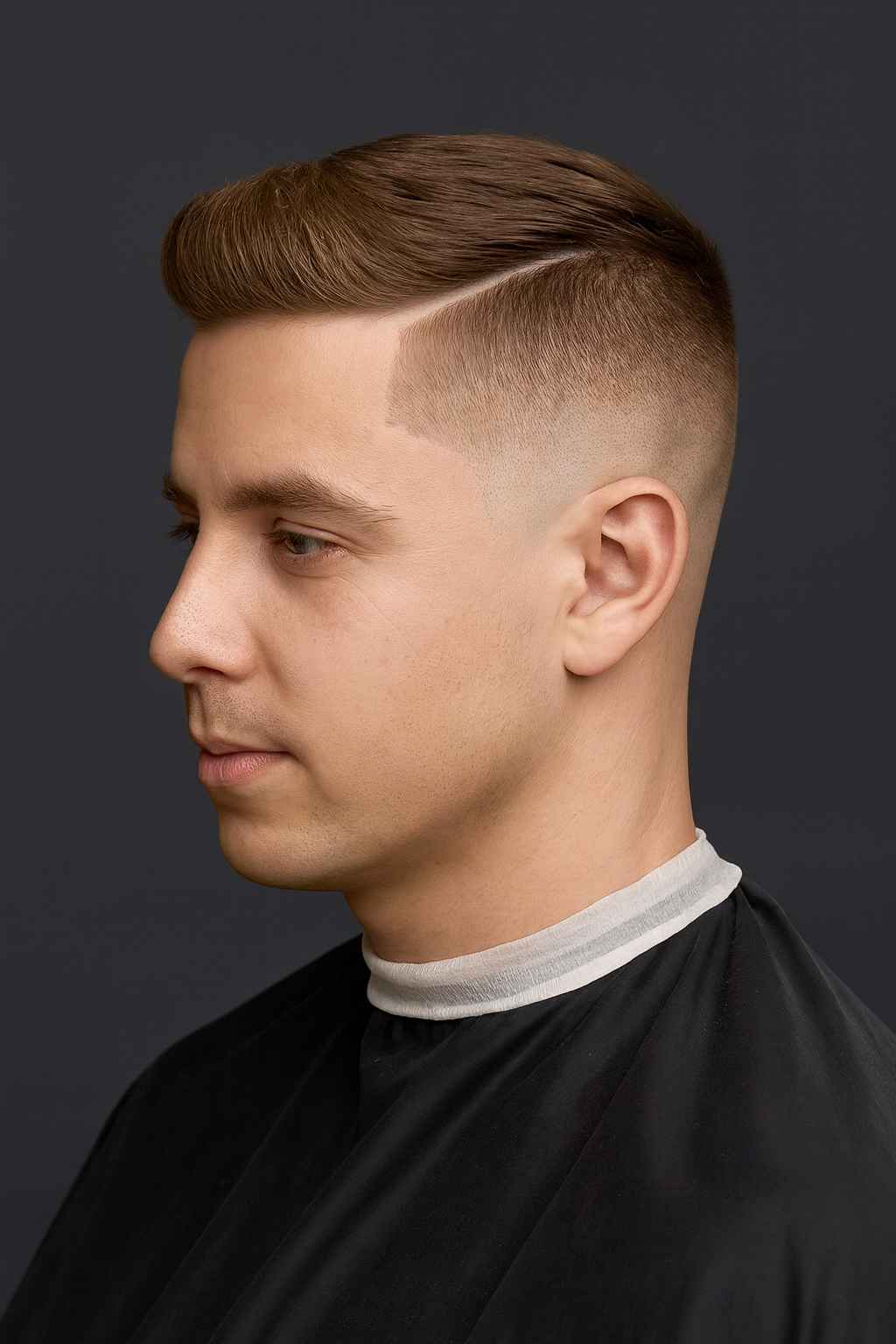 corte com listra lateral