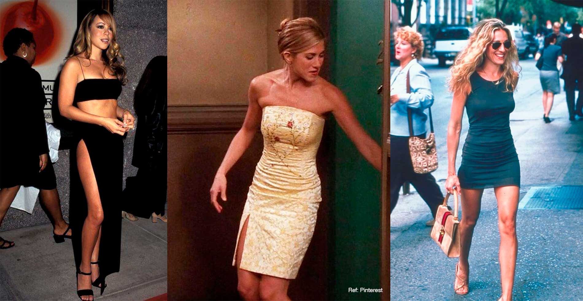 moda anos 90 vs moda atual