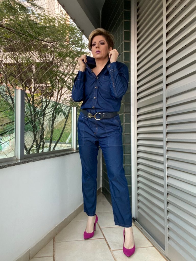 looks com macacão jeans