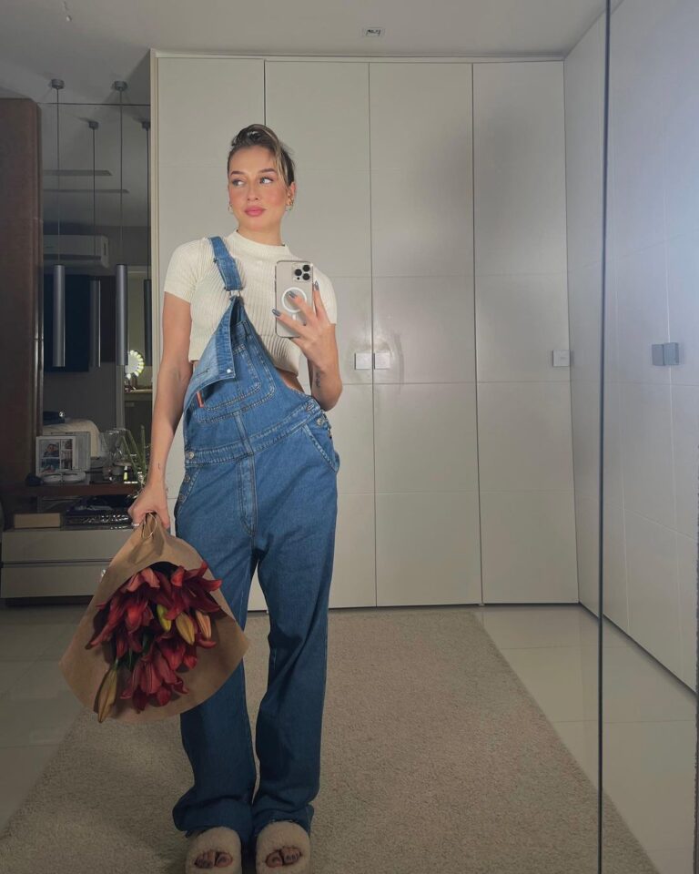 looks com macacão jeans