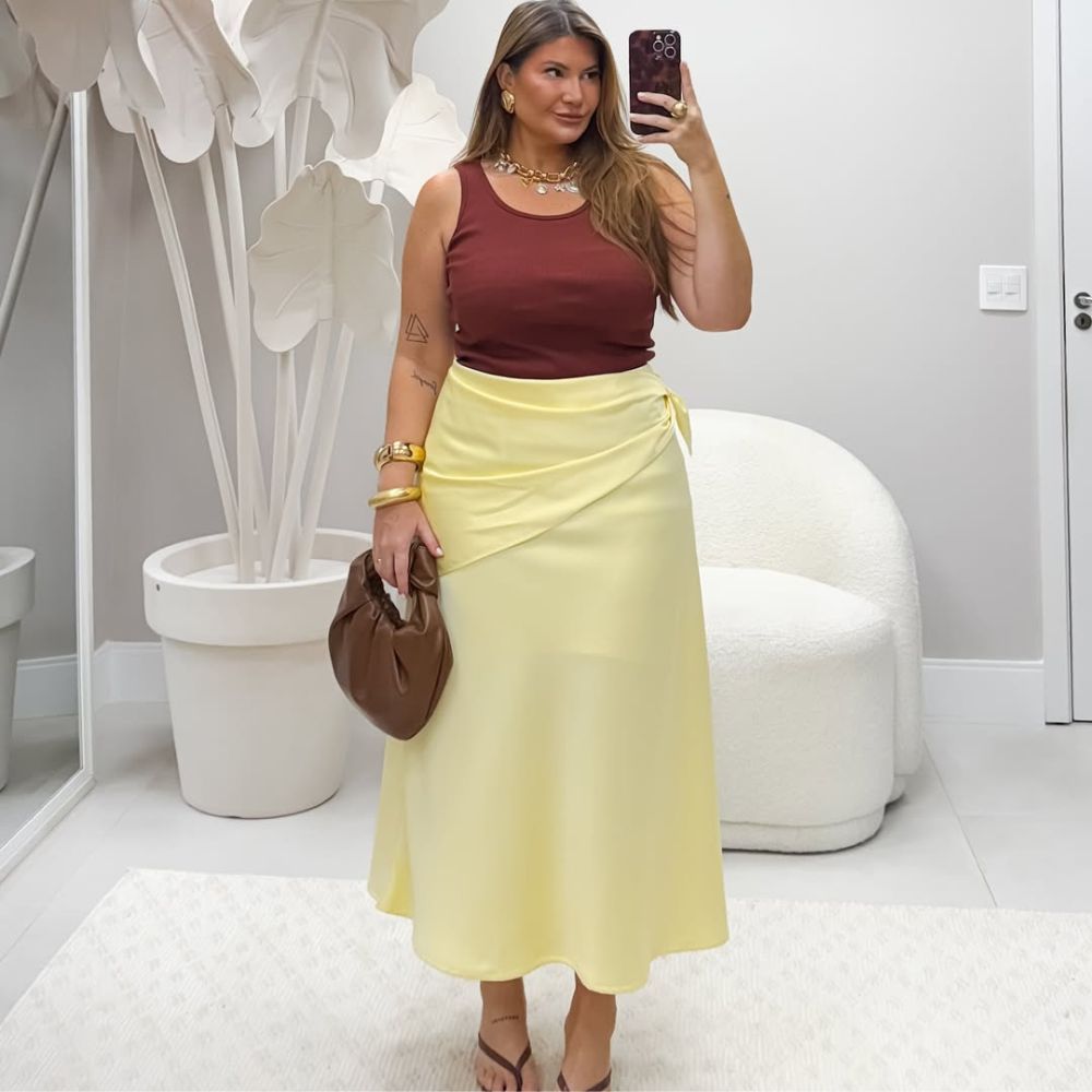 Guia completo: Como escolher a saia de cetim perfeita para seu corpo