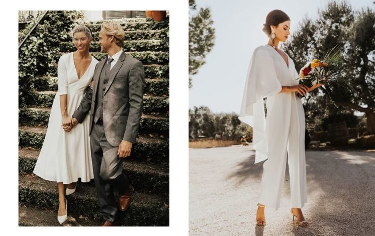 looks com vestido de noiva para casamento civil