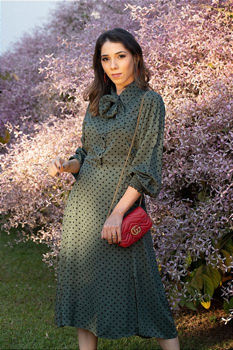 looks com vestido de poá