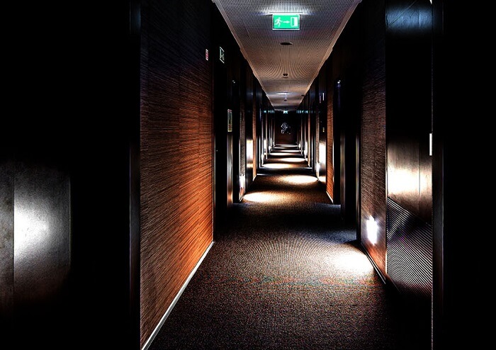 luminária de emergência