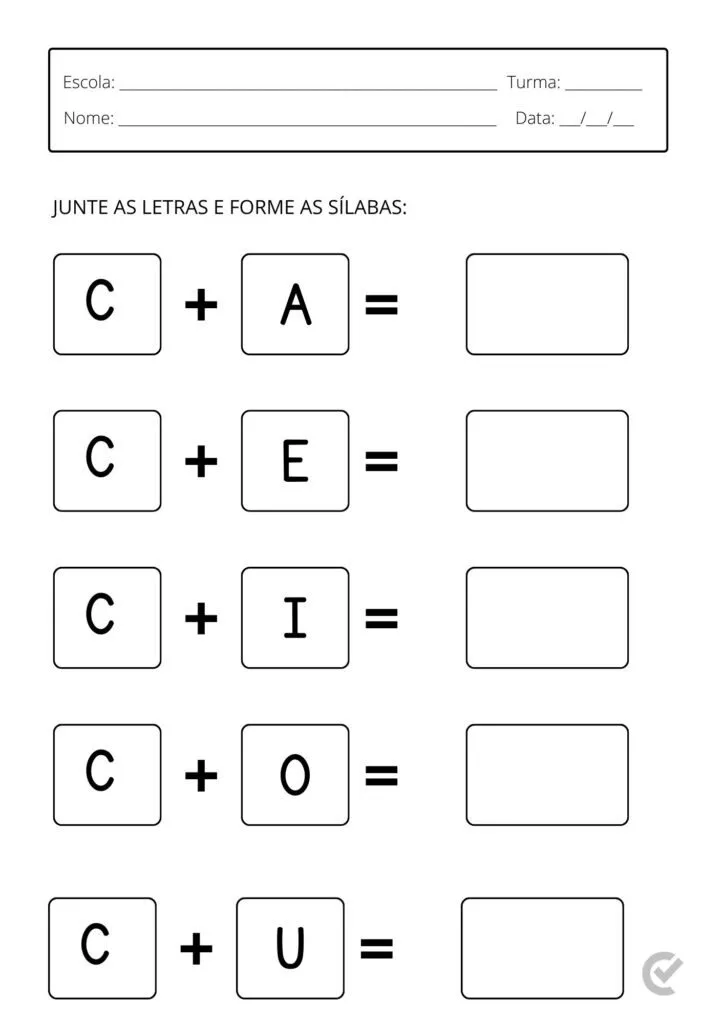 material escolar com a letra v