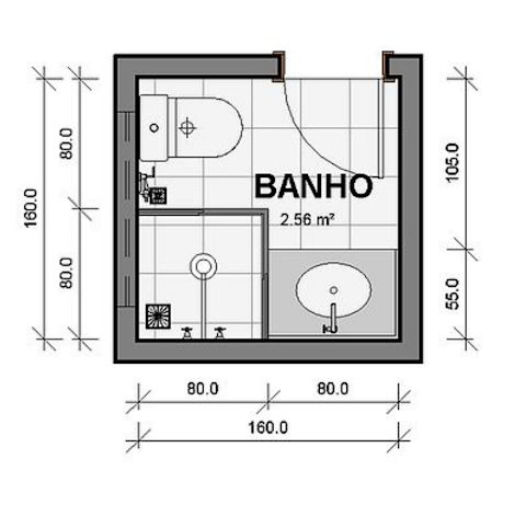 medidas ideais para um banheiro quadrado funcional e confortavel