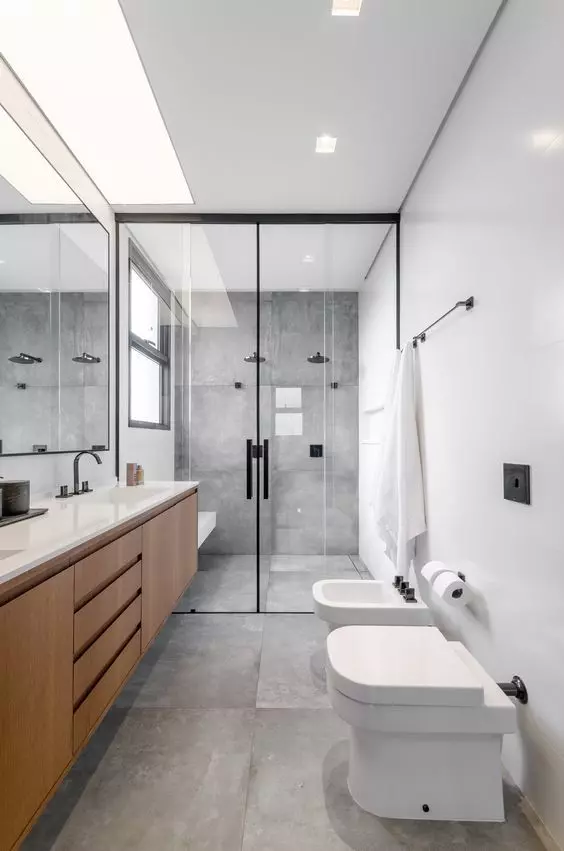 medidas ideais para um banheiro quadrado funcional e confortavel