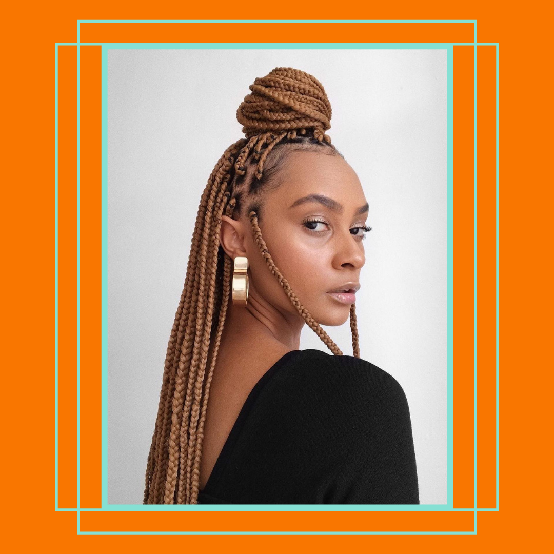 tranças que engordam o rosto redondo evitar