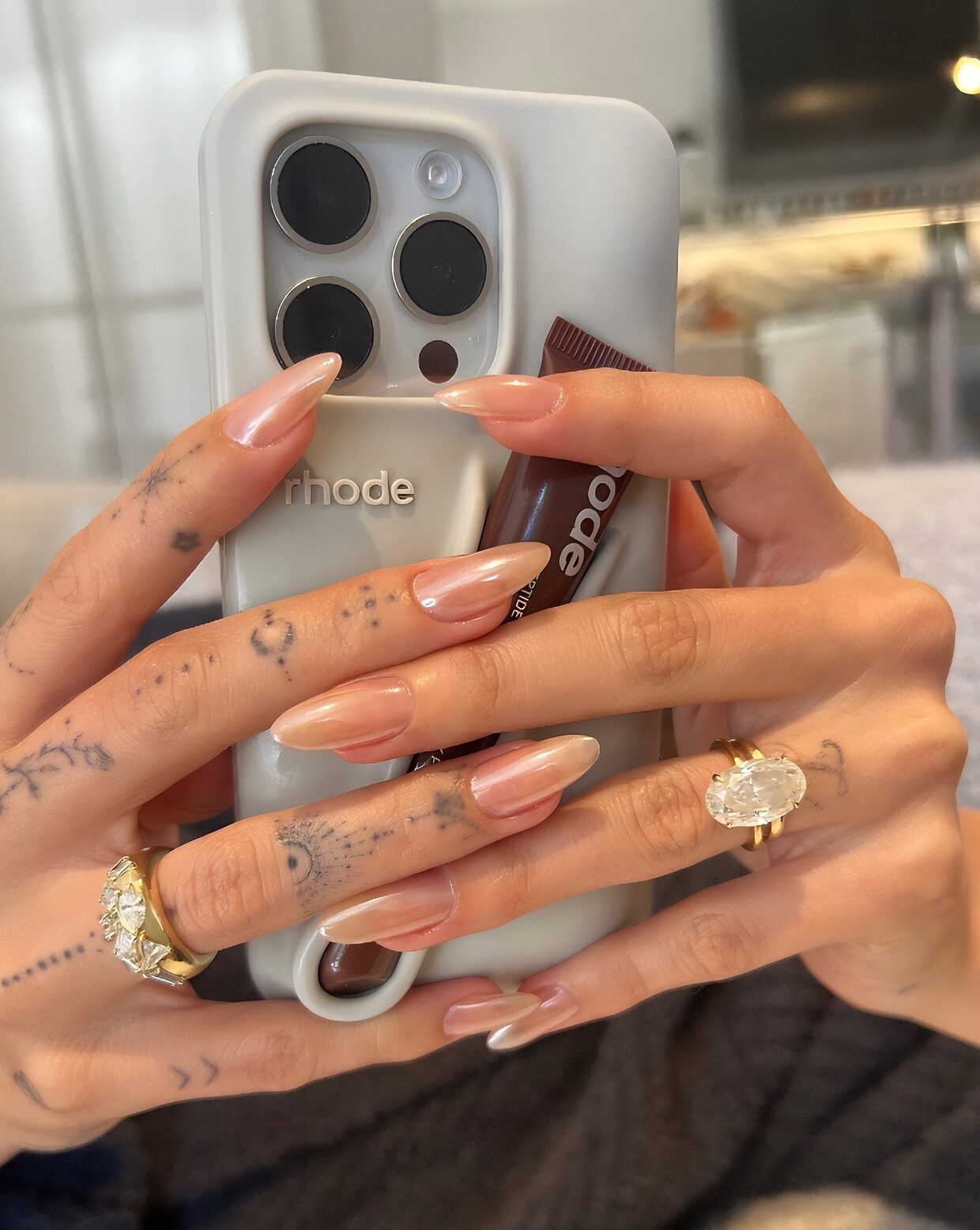 melhores ideias unha almond delicada