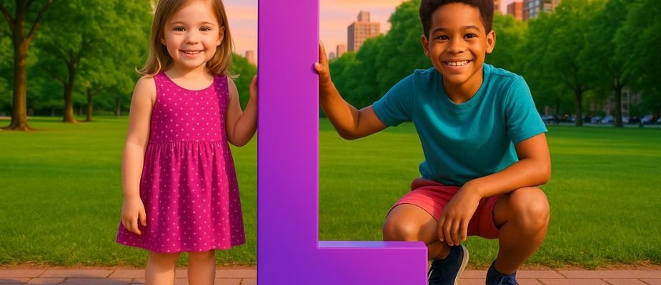 meninas com a letra l