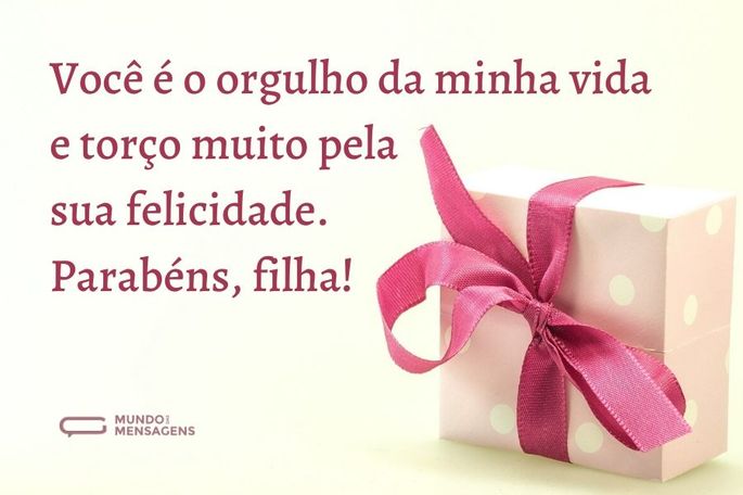 custo de um presente com mensagem personalizada para filha