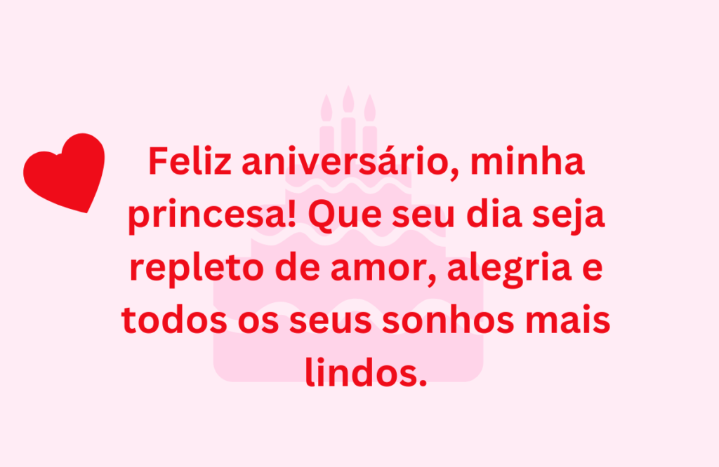 mensagem de aniversário para filha