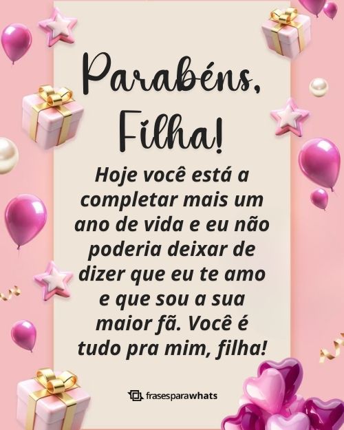custo de um presente com mensagem personalizada para filha