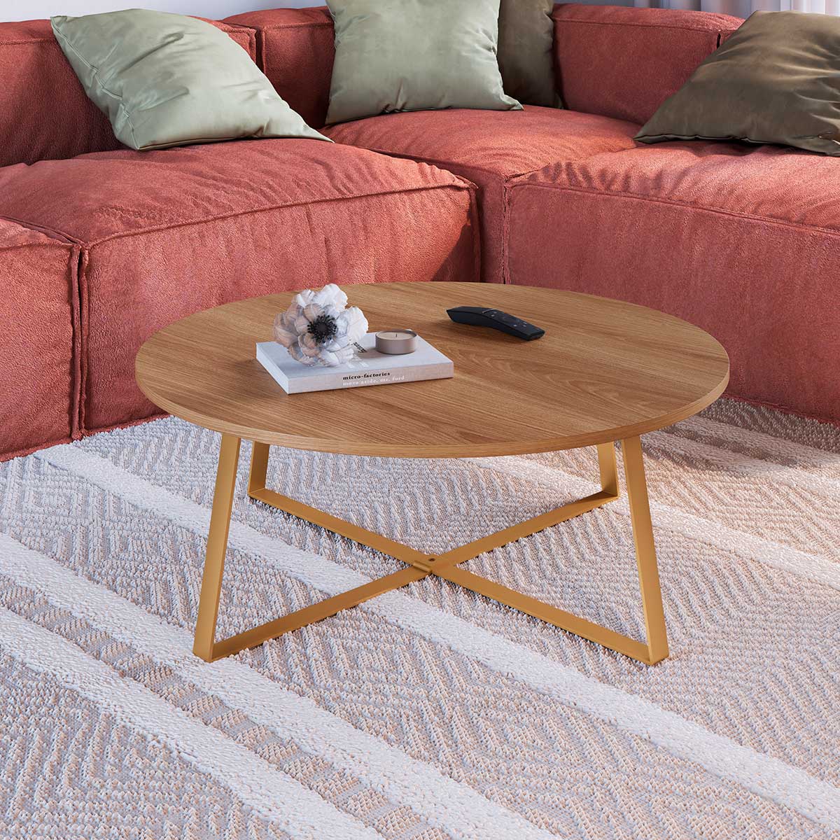 Mesa de centro com gaveta