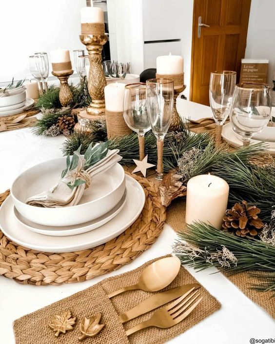 mesa posta natal criativa