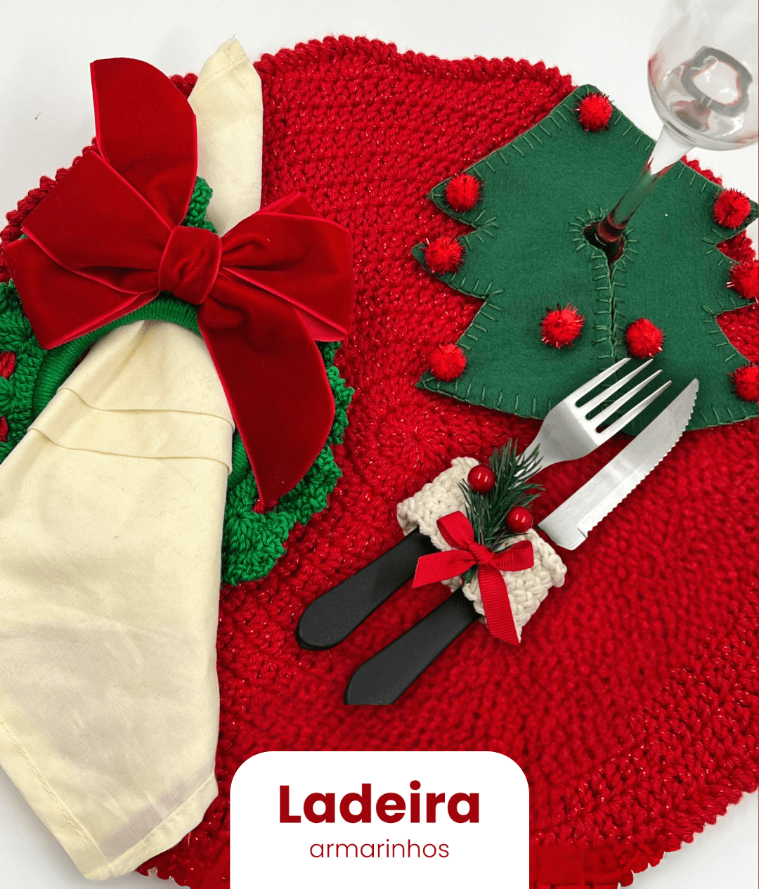 mesa posta natal para ceia