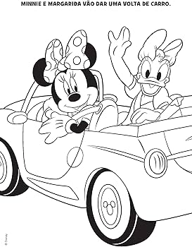 desenho da minnie vs desenho da margarida para colorir