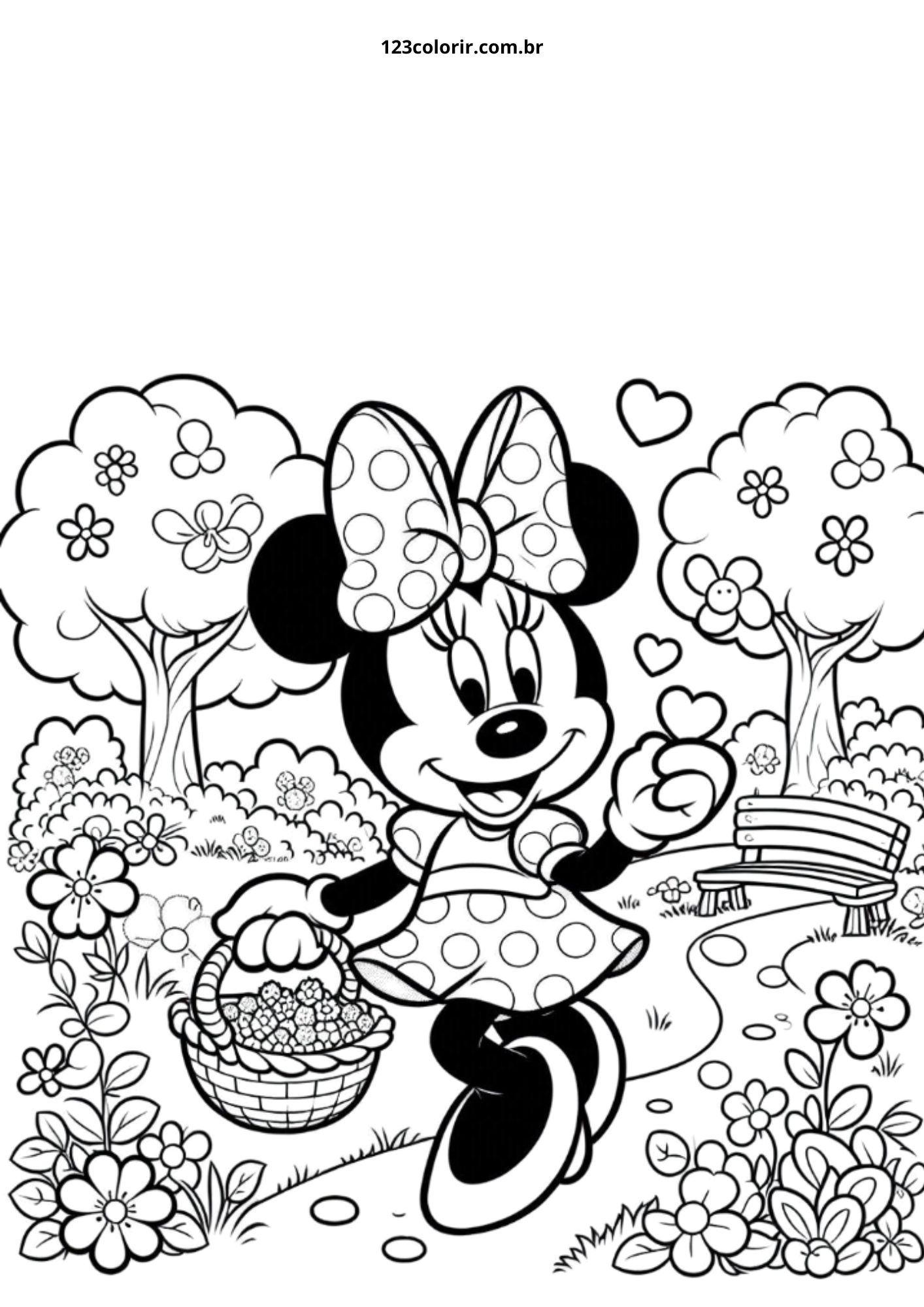 desenhos da minnie mouse para imprimir e colorir