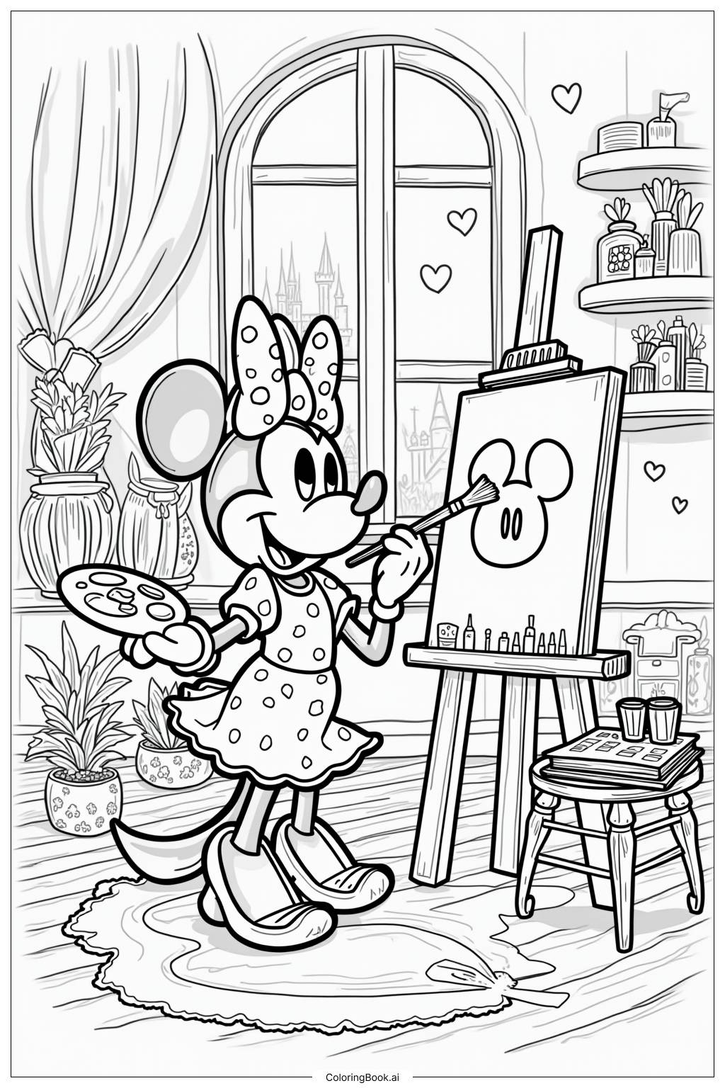 desenhos da minnie mouse para imprimir e colorir
