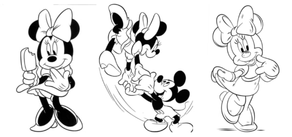 erros comuns ao colorir minnie mouse